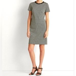Lauren Ralph Lauren Houndstooth Jacquard Shirt Dress Size 8